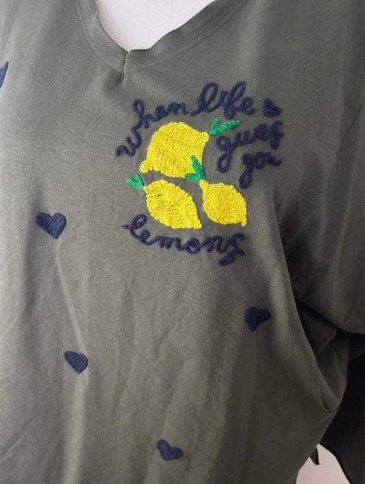 T-shirt oversize Kaki