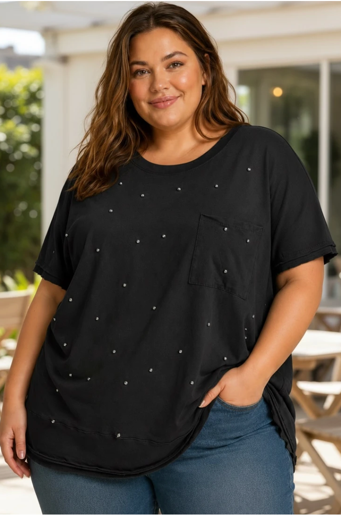 T-shirt Perles