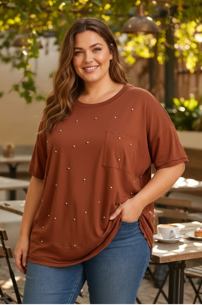 T-shirt Perles