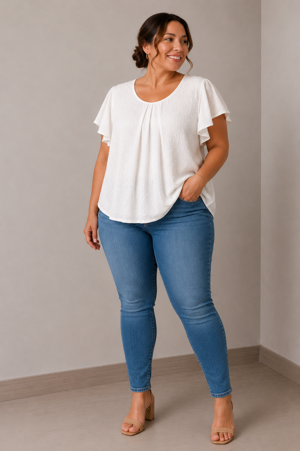 Blouse fluide blanche