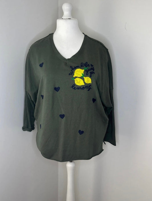 T-shirt oversize Kaki