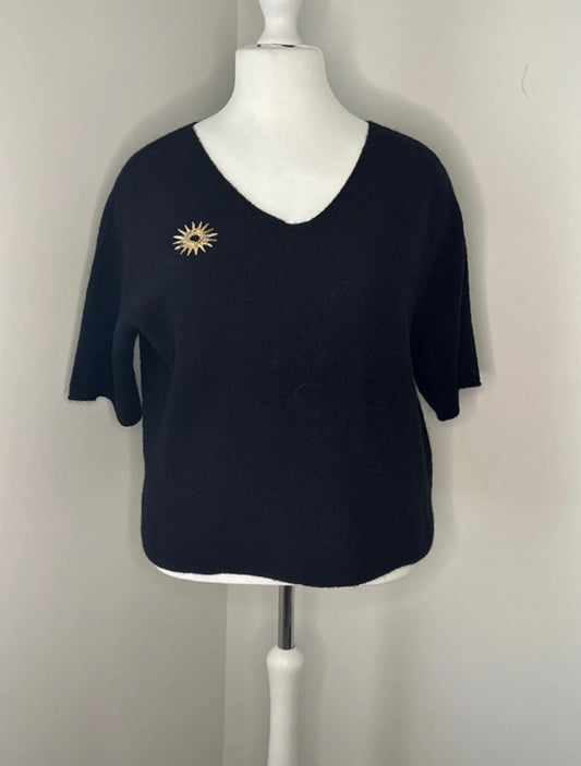 Pull à manches trois-quarts