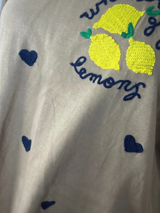 T-shirt oversize Camel