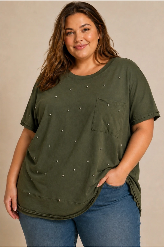 T-shirt Perles
