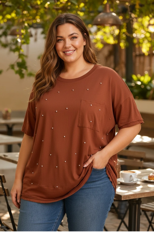 T-shirt Perles