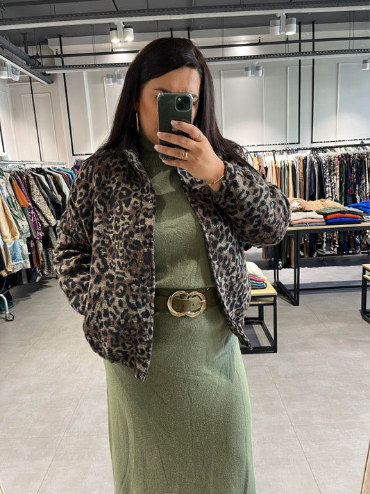 Veste oversize à motifs animaux